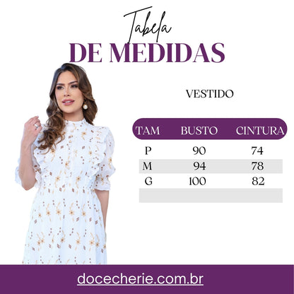 VESTIDO BORDADO DE ALGODÃO